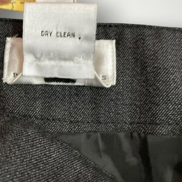 Talbots Dress Pants Women 14P Charcoal Grey Wool Stretch Straight Leg Career - Picture 4 of 7